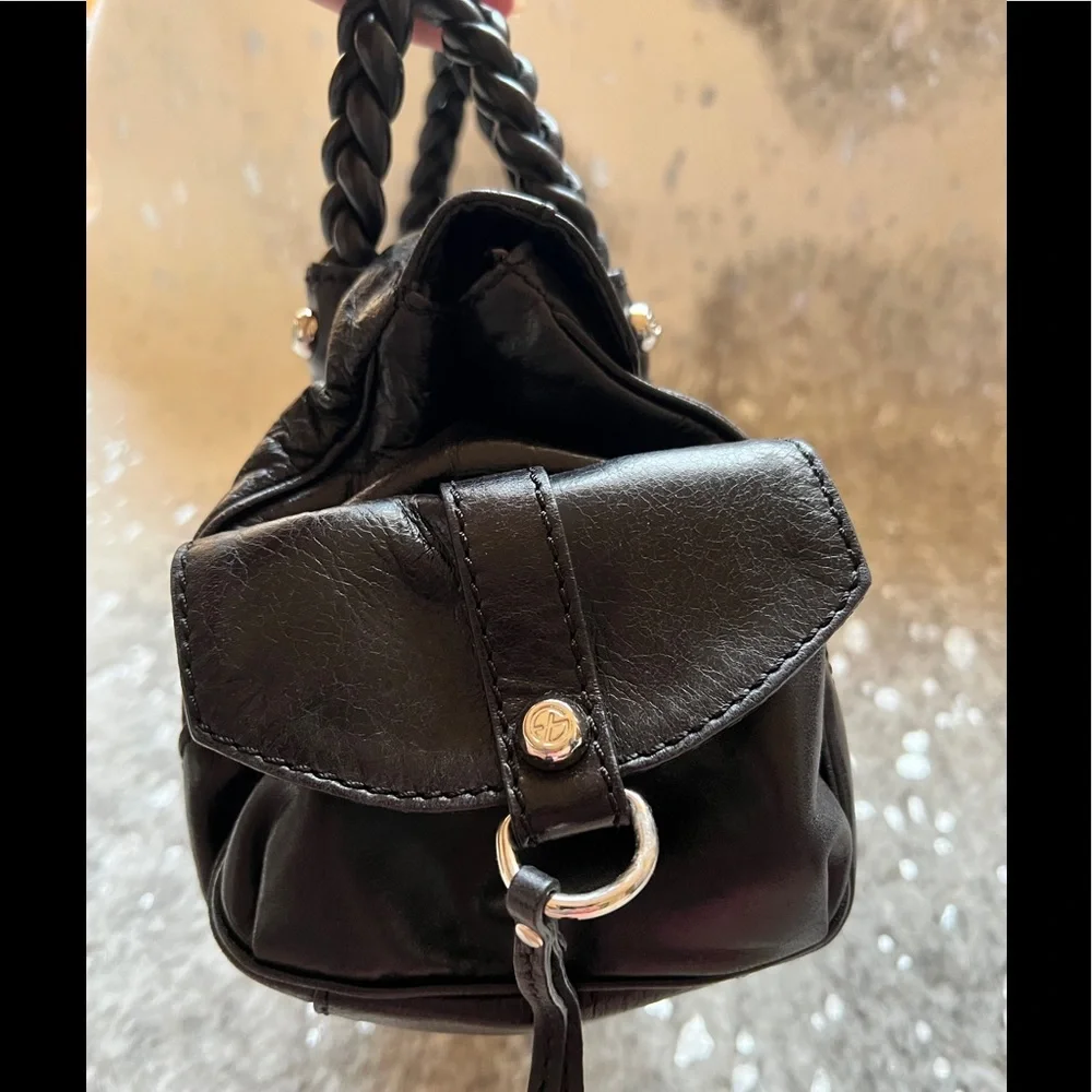 Francesco Biasia black leather bag.